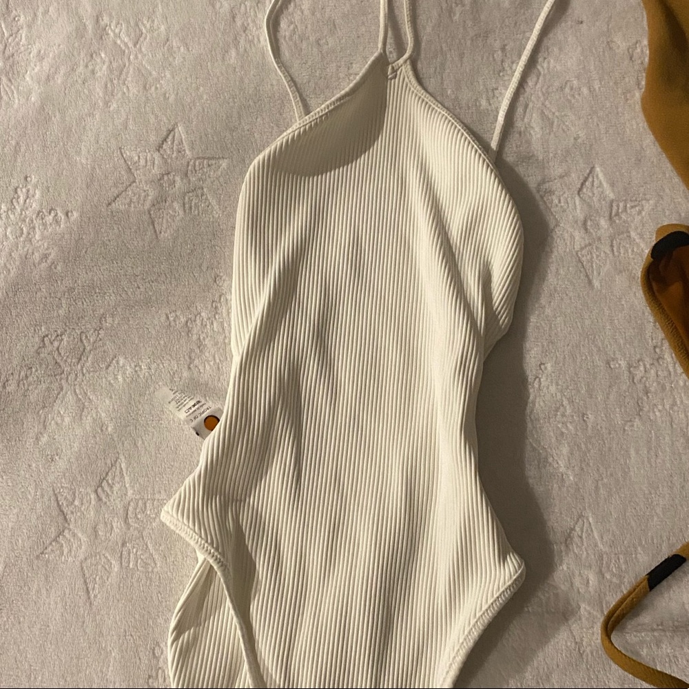 Tropic of C white bathing suit